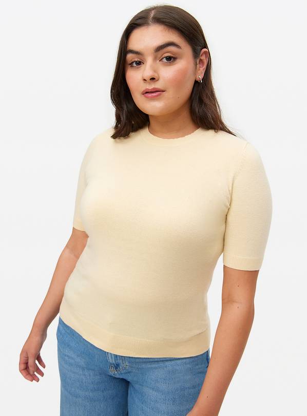 Yellow Soft Touch Short Sleeve Jumper 8